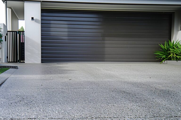 A Concrete Driveway in Front of the House