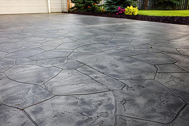 A Stamped Concrete Driveway