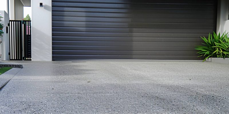 A Concrete Driveway in Front of the House