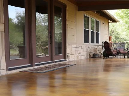 Rockford Stained Concrete Porch Service